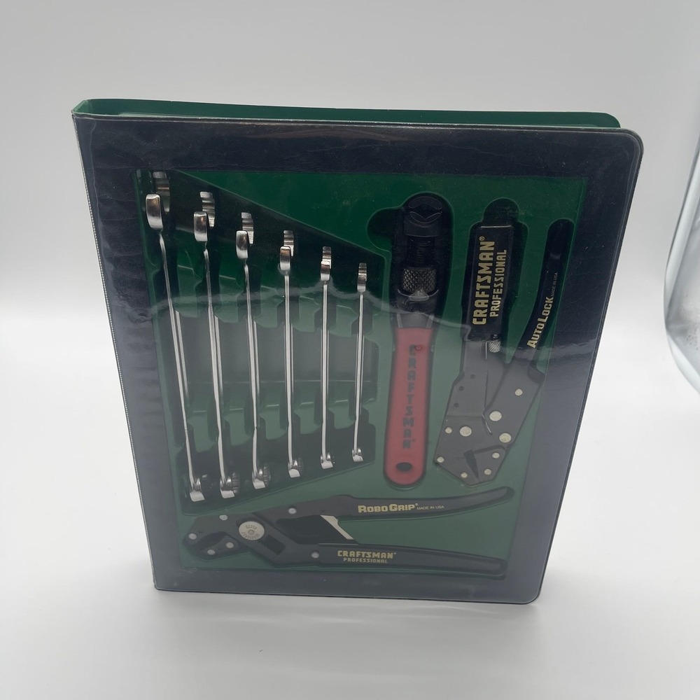 Vintage Craftsman 9-Piece Professional Gift Tool Set USA Made 45444 including Ro